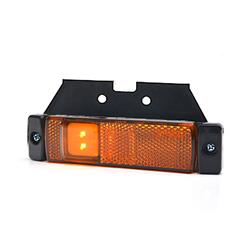 LED světlo obrysové boční, oranžové, s koncovkou12/24V